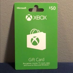 50 dollar Xbox card